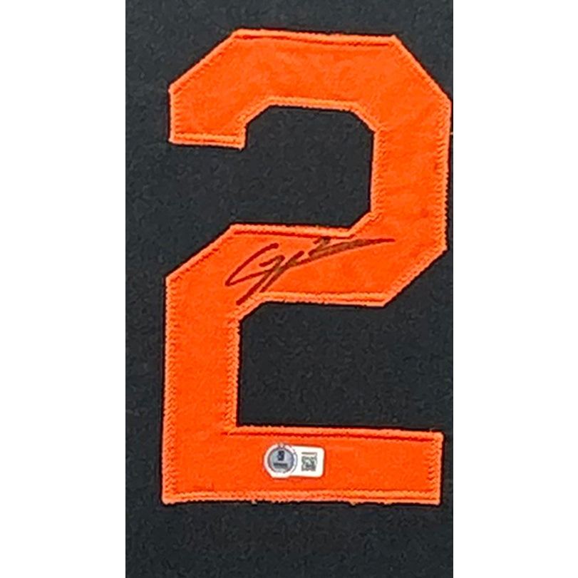 Gunnar Henderson Framed Signed Baltimore Orioles Jersey JSA Autographed