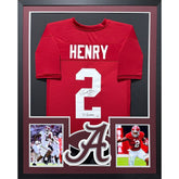 Derrick Henry Framed Signed Jersey Beckett Autographed Alabama Crimson Tide