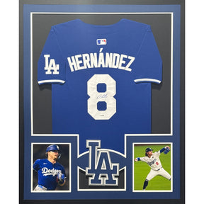 Kike Hernandez Framed Jersey JSA Autographed Signed Los Angeles Dodgers
