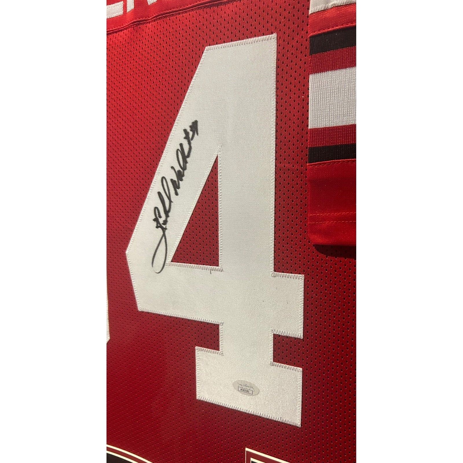 Herschel Walker Framed Red Jersey JSA  Autographed Signed Georgia