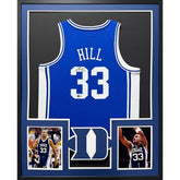 Grant Hill Framed Signed Jersey JSA Autographed Duke Blue Devils