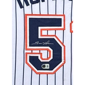 Trevor Hoffman Framed Jersey Beckett Autographed Signed San Diego Padres Stripes