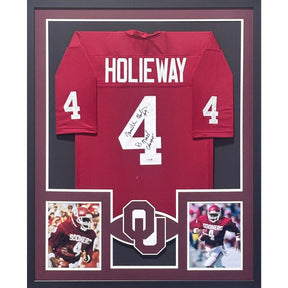 Jamelle Holieway Framed Signed Jersey JSA Autographed Oklahoma