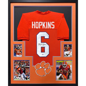 DeAndre Hopkins Framed Signed Clemson Orange Jersey Beckett Autographed IH