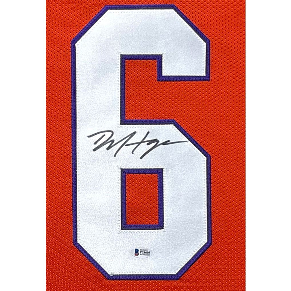 DeAndre Hopkins Framed Signed Clemson Orange Jersey Beckett Autographed IH