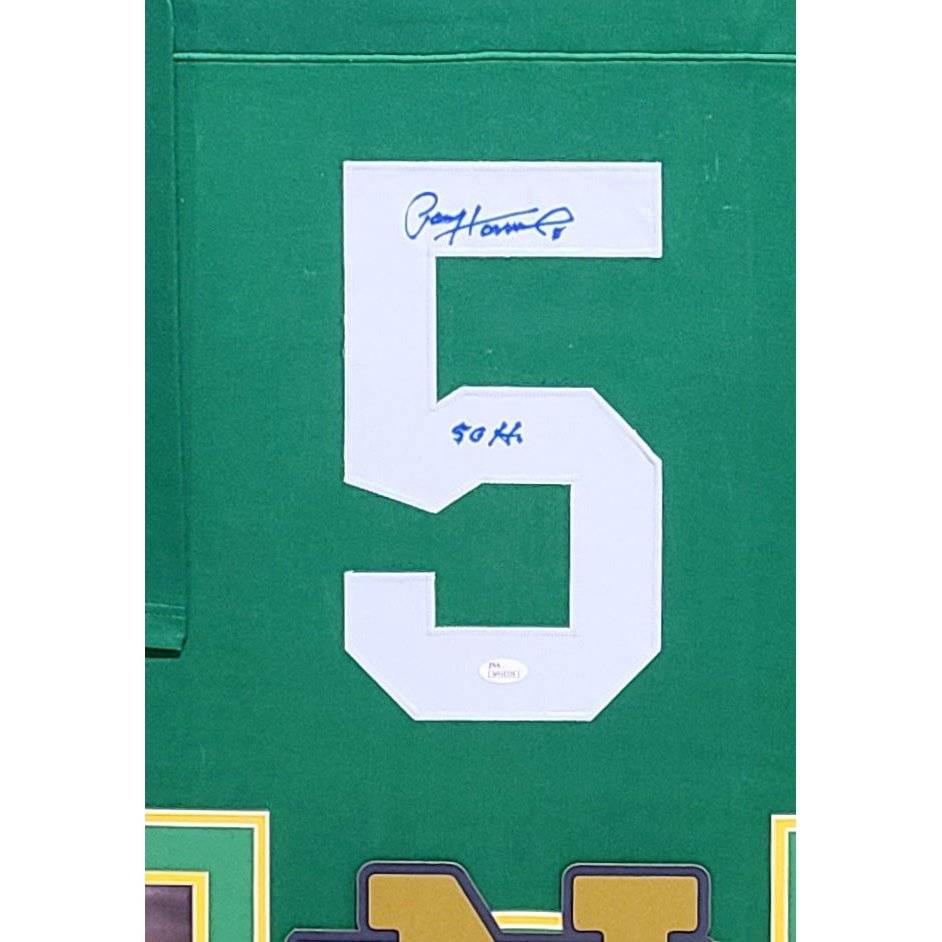 Paul Hornung Framed Jersey JSA Autographed Signed Notre Dame Packers HW