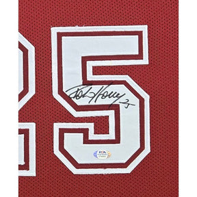 Robert Horry Framed Signed Red Jersey PSA/DNA Autographed Alabama