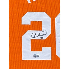 Allan Houston Framed Jersey Beckett Autographed Signed Tennessee Knicks