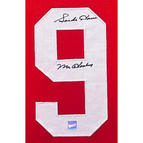 Gordie Howe Signed Framed Red Jersey Frameworth Autographed Red Wings