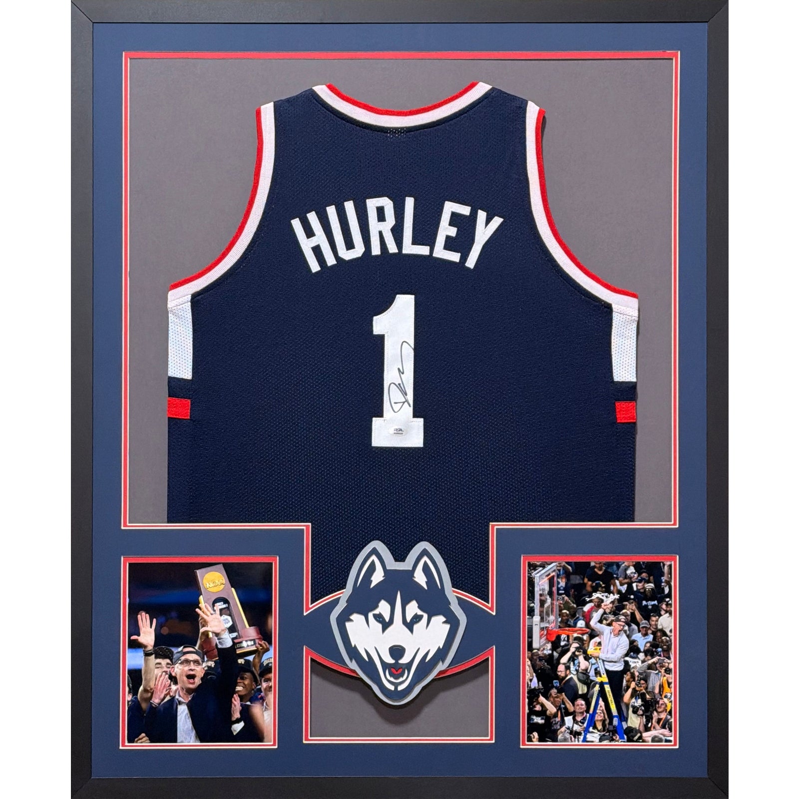Dan Hurley Framed Signed Uconn Jersey PSA/DNA Autographed Huskies