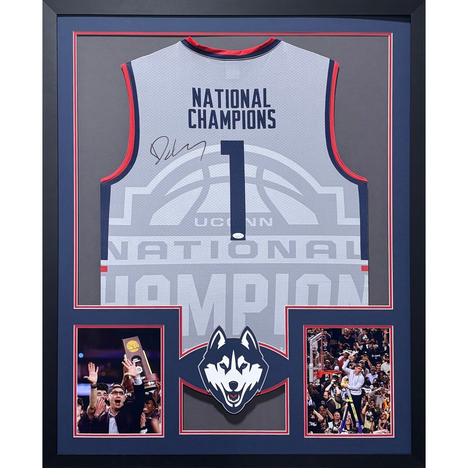 Dan Hurley Framed Signed Uconn Jersey JSA Autographed Huskies
