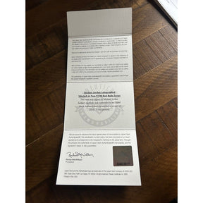 Michael Jordan Framed Signed Bulls Red Jersey UDA Autographed UpperDeck 4P