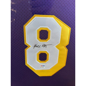 Kobe Bryant Framed Signed Purple Jersey PSA/DNA Autographed LA Lakers