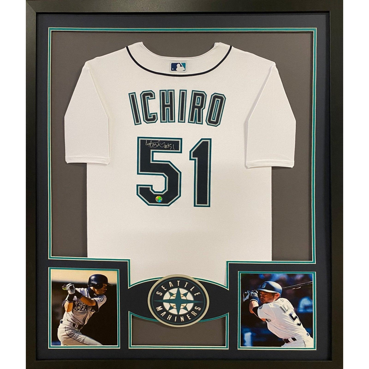 Ichiro Suzuki Autographed and Framed Seattle Mariners Jersey
