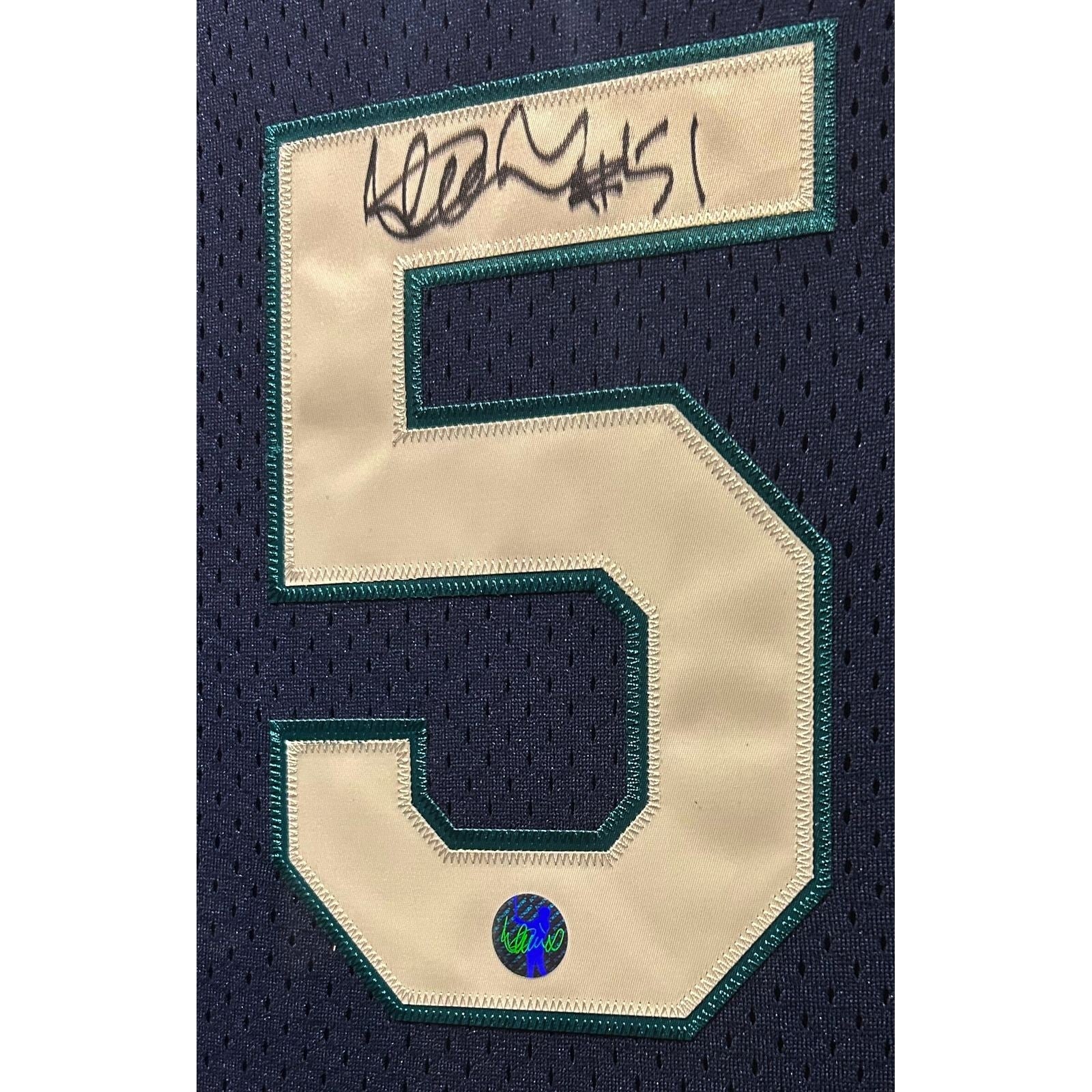 Ichiro Suzuki Signed Framed Blue Jersey Authenticated Autographed Mariners