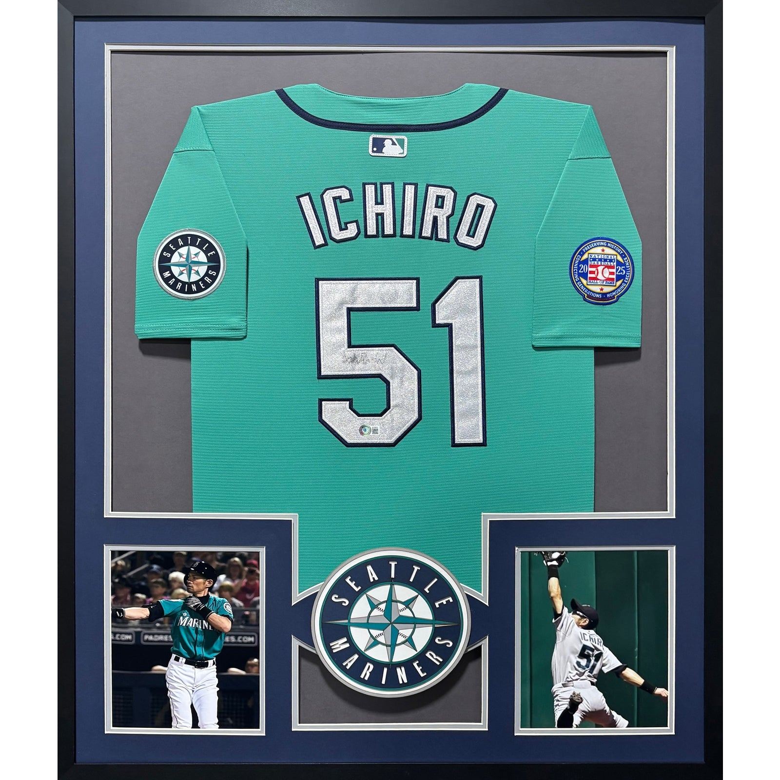 Ichiro Suzuki Signed Framed JerseyBeckett  Autographed Seattle Mariners