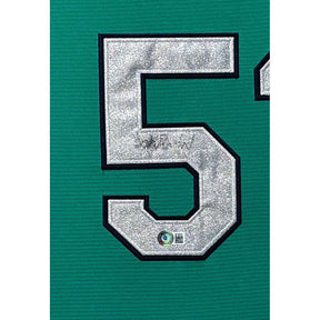 Ichiro Suzuki Signed Framed JerseyBeckett  Autographed Seattle Mariners