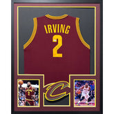 Kyrie Irving Signed Framed Maroon Jersey PSA/DNA Autographed Cavaliers