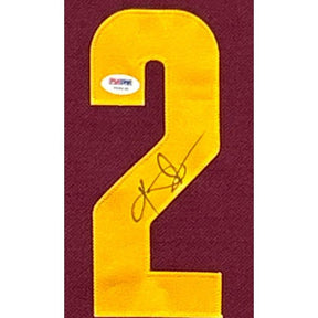 Kyrie Irving Signed Framed Maroon Jersey PSA/DNA Autographed Cavaliers