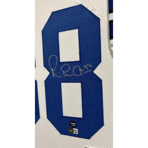 Michael Irvin Signed Framed White Jersey Beckett Autographed Dallas Cowboys