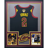 Kyrie Irving Signed Framed Black Jersey PSA/DNA Autographed Cavaliers