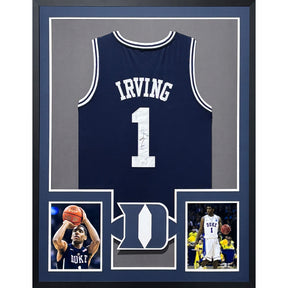 Kyrie Irving Framed Signed Jersey JSA Autographed Duke Blue Devils