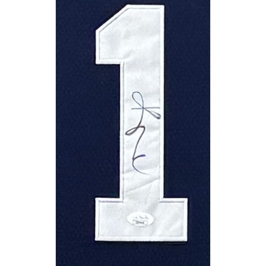 Kyrie Irving Framed Signed Jersey JSA Autographed Duke Blue Devils