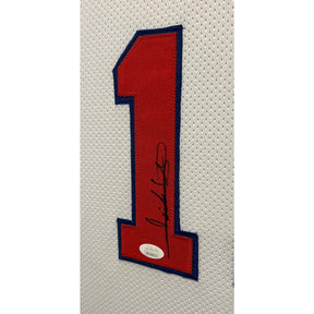 Isiah Thomas Signed White Jersey JSA Autographed Detroit Pistons Indiana