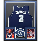 Allen Iverson Signed Framed Jersey JSA Autographed Georgetown 76ers 2P