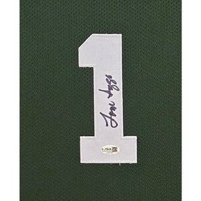 Tom Izzo Framed Signed Jersey Beckett Autographed Michigan State MSU