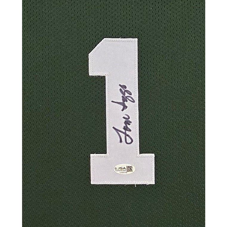 Tom Izzo Framed Signed Jersey Beckett Autographed Michigan State MSU