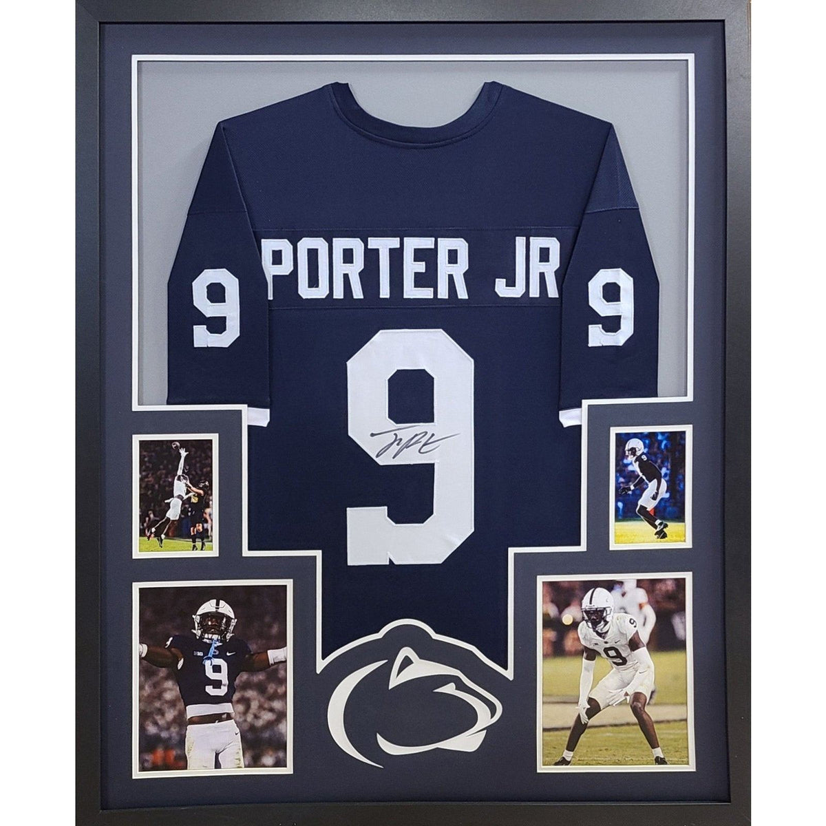 Joey Porter Jr. Framed Signed Jersey PSA/DNA Autographed Penn State