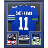 Jaxon Smith-Njigba Framed Signed Seahawks Jersey JSA Autographed