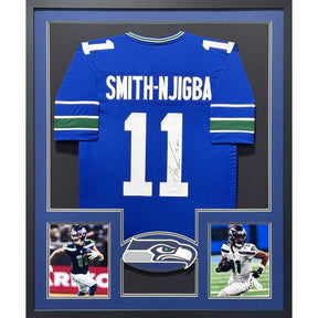 Jaxon Smith-Njigba Framed Signed Seahawks Jersey JSA Autographed