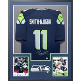 Jaxon Smith-Njigba Framed Signed Seahawks Jersey Fanatics Autographed