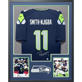 Jaxon Smith-Njigba Framed Signed Seahawks Jersey Fanatics Autographed