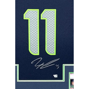 Jaxon Smith-Njigba Framed Signed Seahawks Jersey Fanatics Autographed