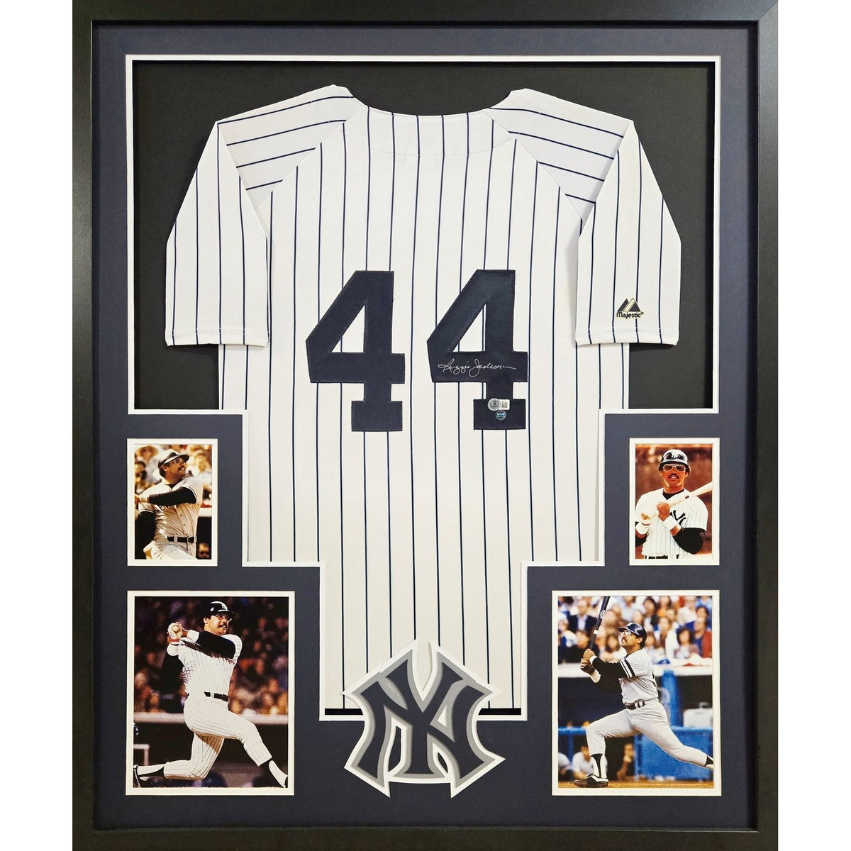 Reggie Jackson Framed Jersey Beckett Autographed Signed New York Yankees
