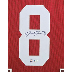 Josh Jacobs Signed Framed Jersey Beckett Autographed Alabama 4P