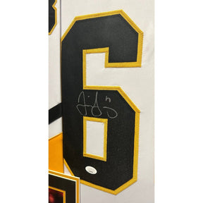 Jaromir Jagr Framed Signed Pittsburgh Penguins Jersey JSA Autographed