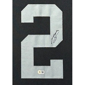 Ashton Jeanty Signed Framed Jersey Beckett Autographed Las Vegas Raiders 4P