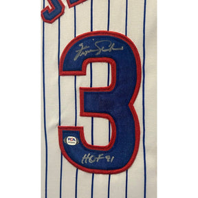 Fergie Jenkins Signed Framed Jersey PSA/DNA Autographed Chicago Cubs 4P