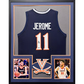 Ty Jerome Framed Signed Virginia Jersey Beckett Autographed Cavalierrs