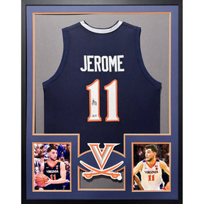 Ty Jerome Framed Signed Virginia Jersey Beckett Autographed Cavalierrs