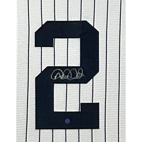 Derek Jeter Framed Signed Jersey JSA New York Yankees Autographed Back