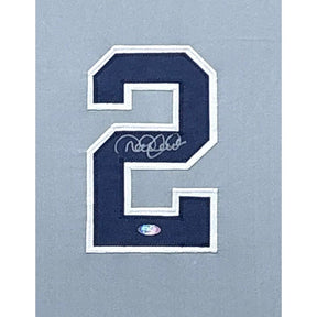 Derek Jeter Framed Signed Grey Jersey Steiner New York Yankees Autographed 2P