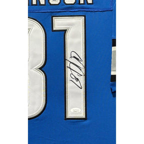 Calvin Johnson Framed Signed Jersey JSA Autographed Detroit Lions 2P