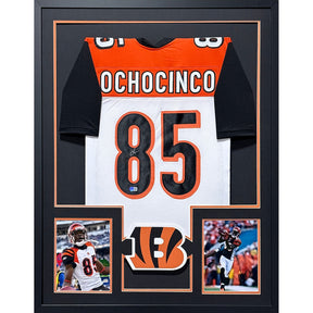 Chad Ochocinco Johnson Framed Jersey Beckett Autographed Signed Bengals