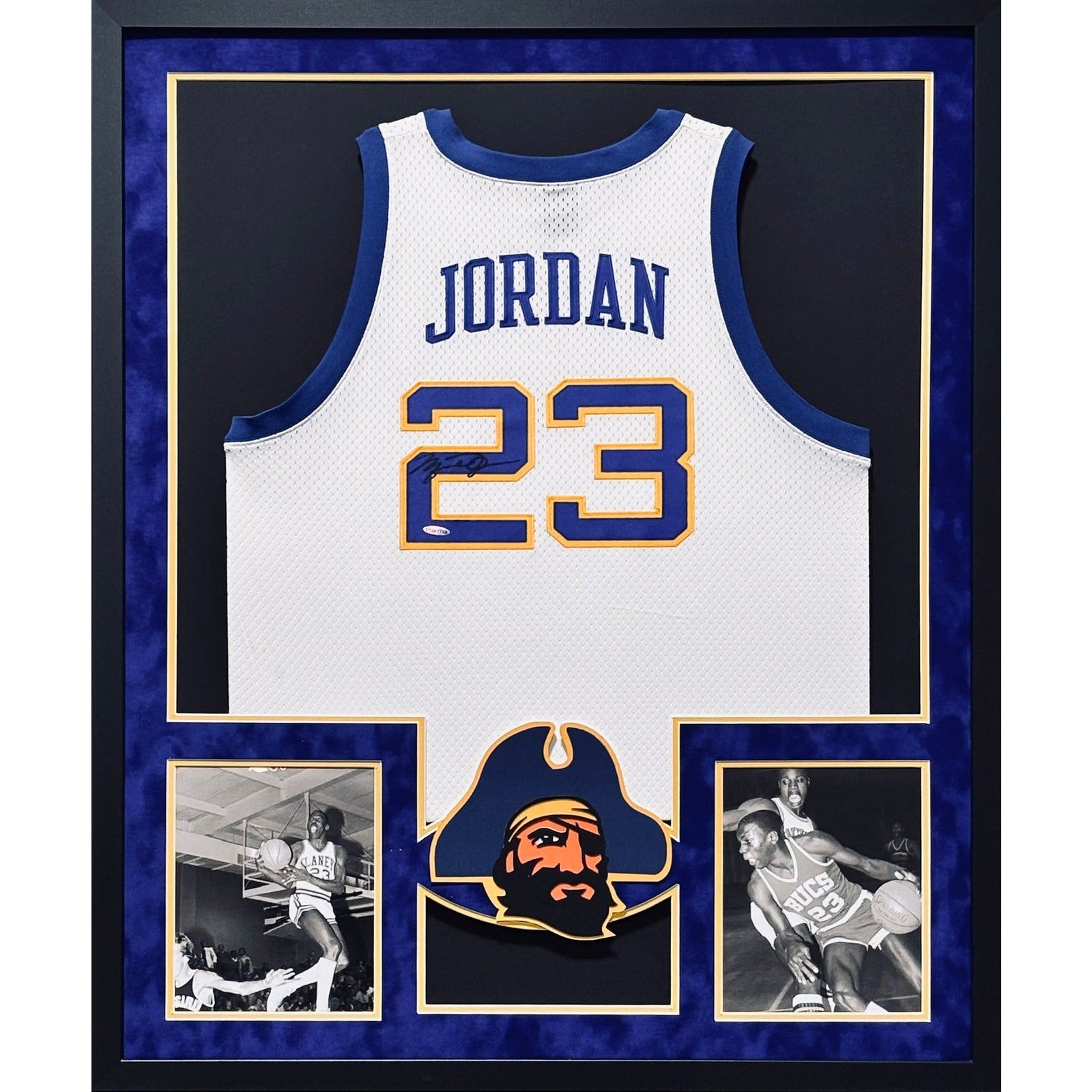 Michael Jordan Framed Signed High School Jersey Autographed UpperDeck UDA