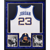 Michael Jordan Framed Signed High School Jersey Autographed UpperDeck UDA